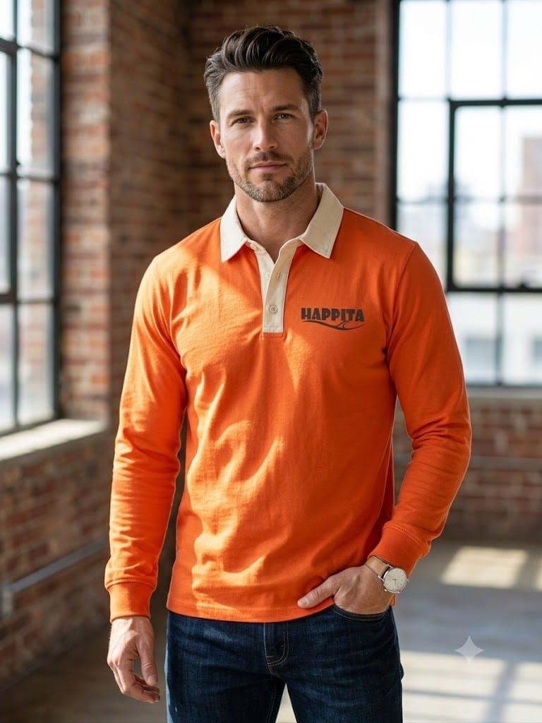 Happita Rugby Polo – Orange
