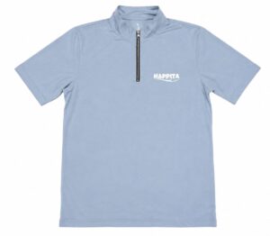 Happita Quarter-Zip Mock Neck – Sky Blue