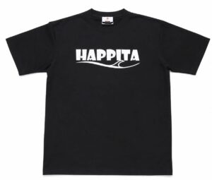 Happita Wave Logo T-Shirt – Black
